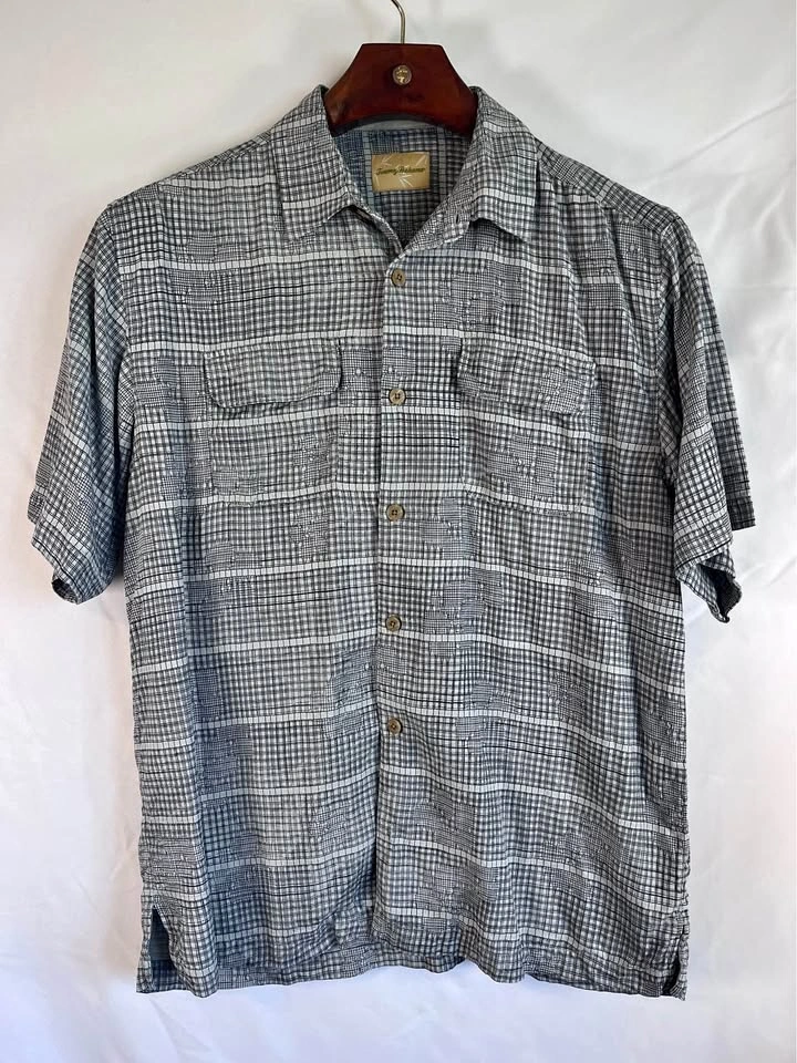 Tommy Bahama Silk Short Sleeve Camp Shirt Men's Medium
