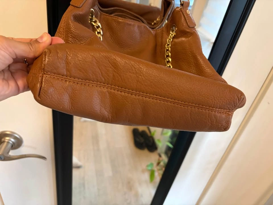 Vintage Michael Kors Brown Leather Shoulder Bag - photo 3