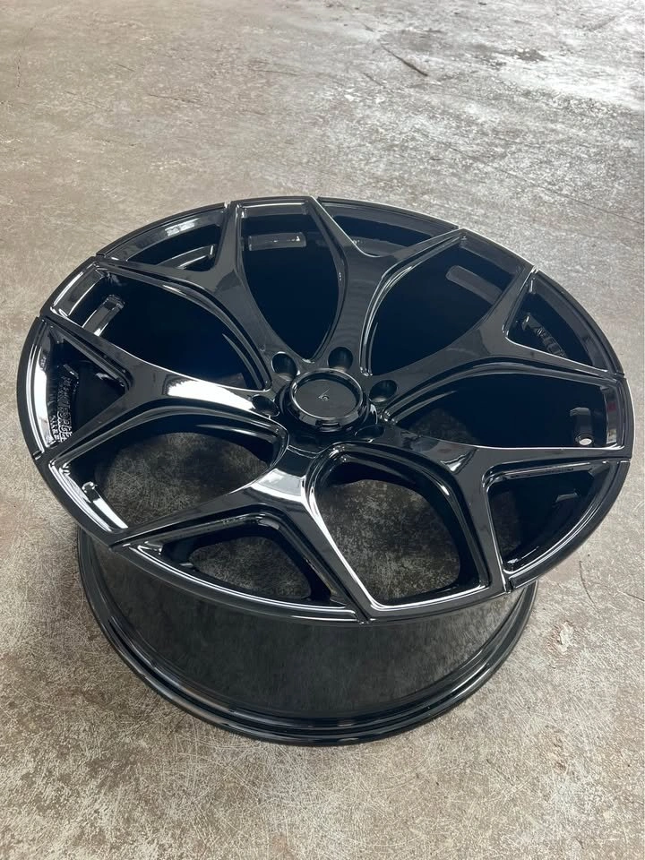 4 NEW 22 INCH 6x135 RIMS FORD SHELBY STYLE 22x10 GLOSS BLACK - photo 2