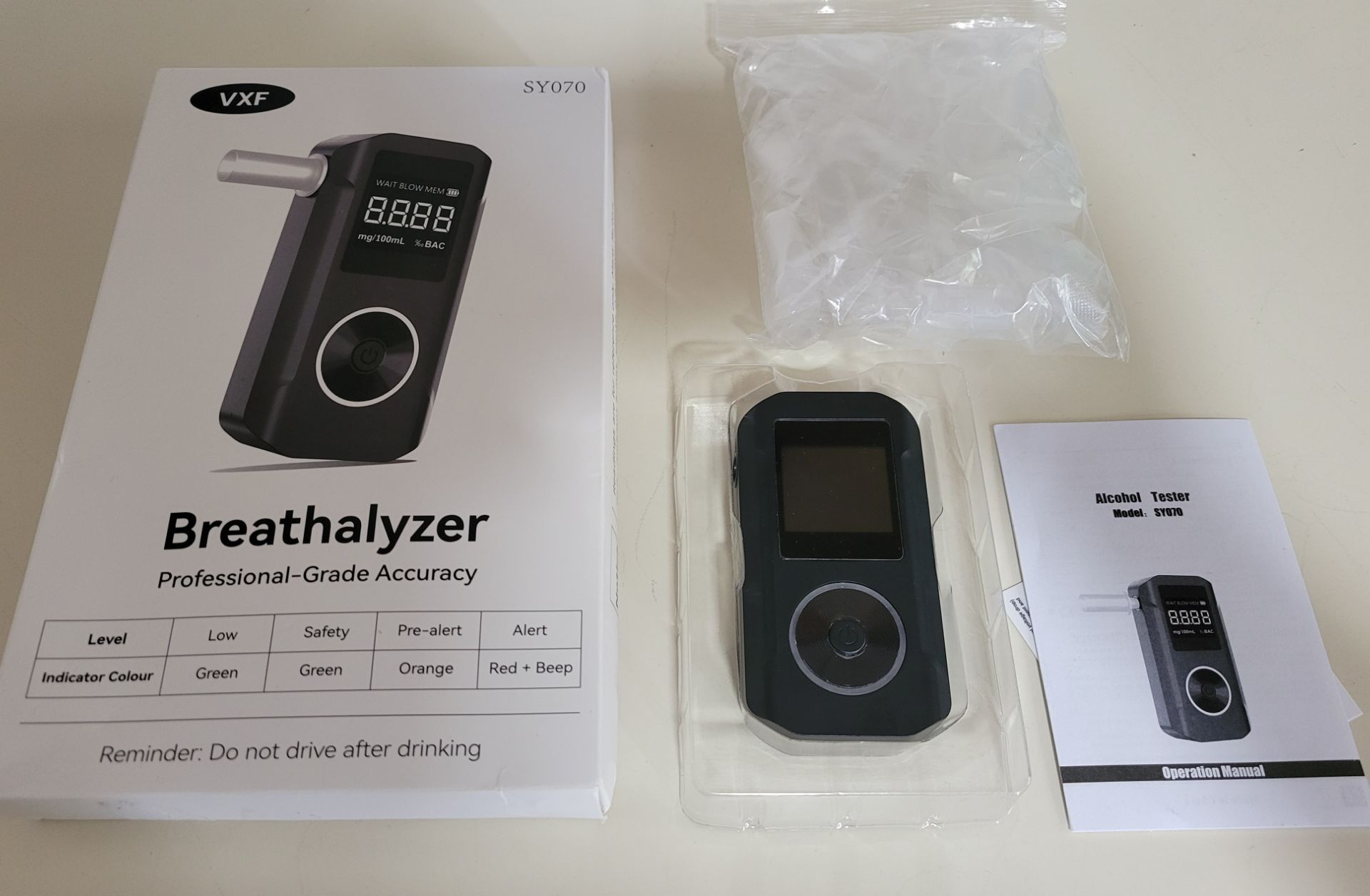 Professional Alcohol Breathalyzer / Alcohol Breath Tester NEW