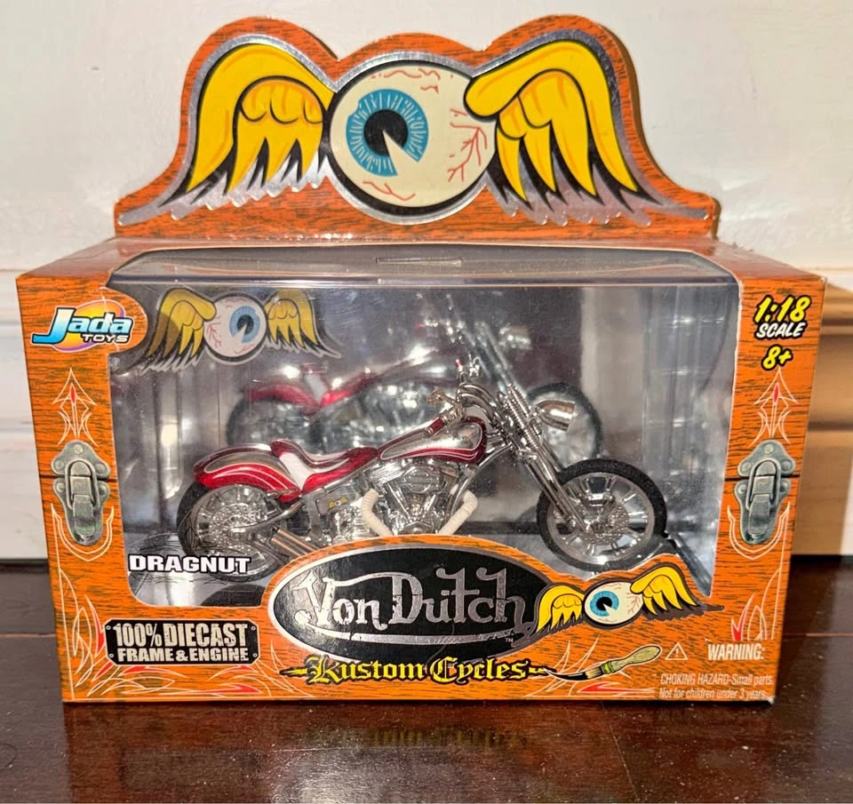 Jada Toys Von Dutch DRAGNUT 1:18 Scale Diecast Motorcycle