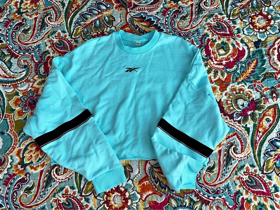 Reebok Cropped French Terry Crew Sweatshirt