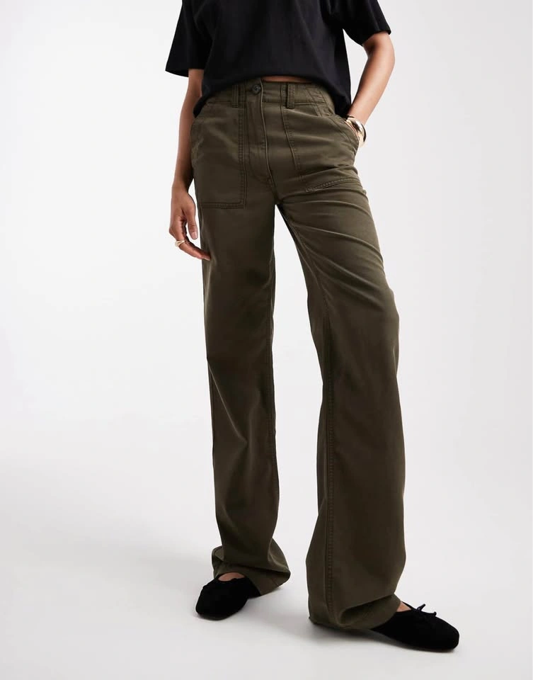 ASOS DESIGN Tall slouchy straight leg pants - photo 5