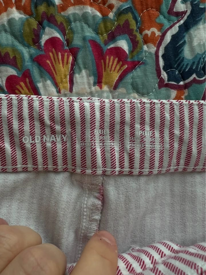 Old Navy Striped Pixie Ankle Pants (Tall) - photo 2