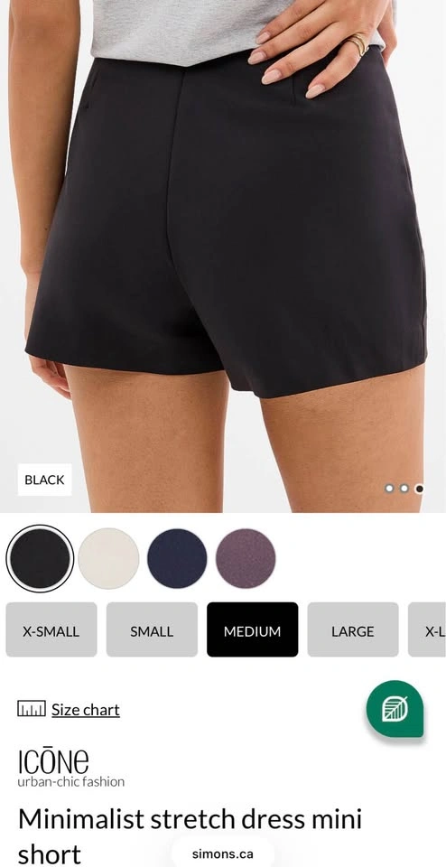 ICŌNE par Simons Stretch Dress Mini Shorts (Skort) - photo 4