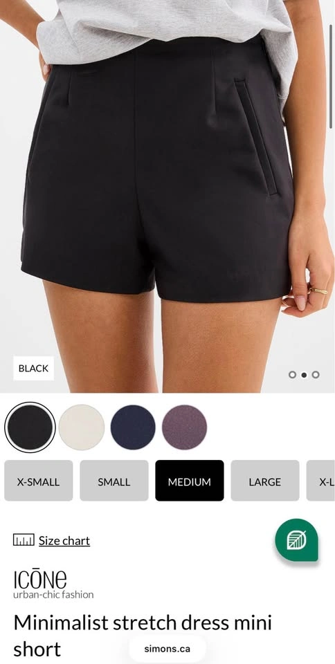 ICŌNE par Simons Stretch Dress Mini Shorts (Skort) - photo 5