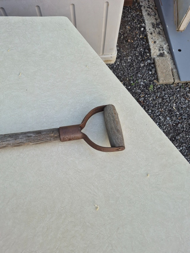 Hand tile spade drain spade tool metal 3ft long 2.5'' diameter - photo 5