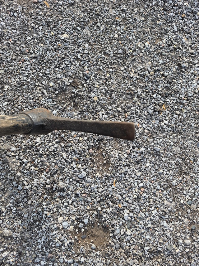 Pickaxe tool with wooden handle - photo 5