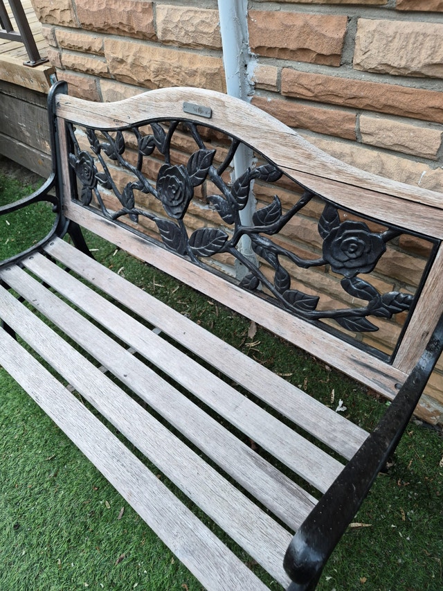 Bench cast iron black 50'' wide park bench - photo 3