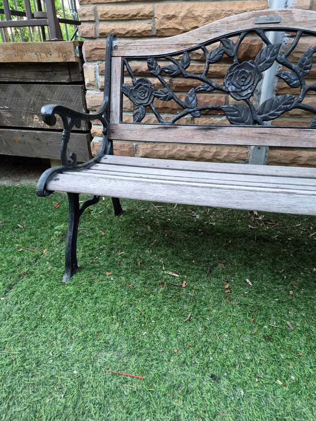 Bench cast iron black 50'' wide park bench - photo 5