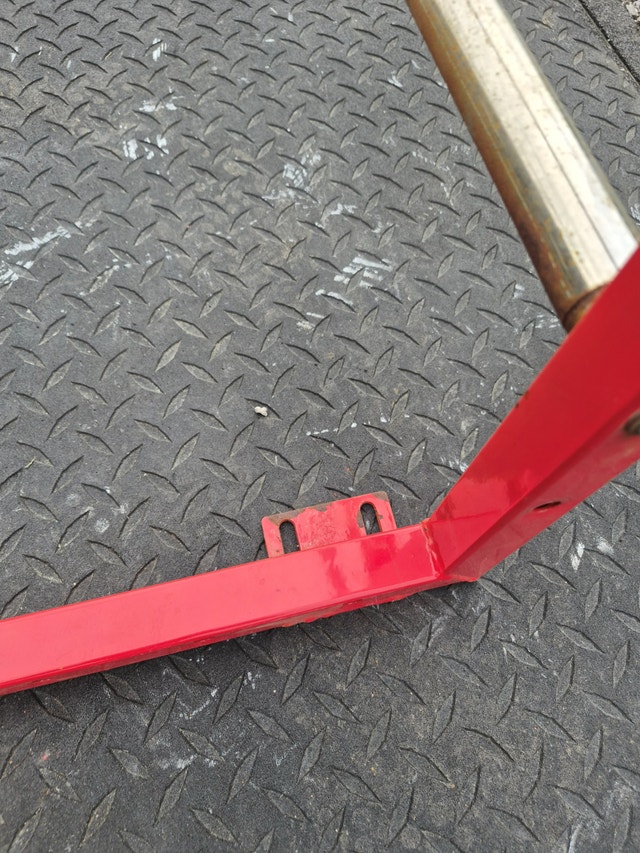 Wall mount Tire Rack Red wheel storage hanging tire loft - photo 3