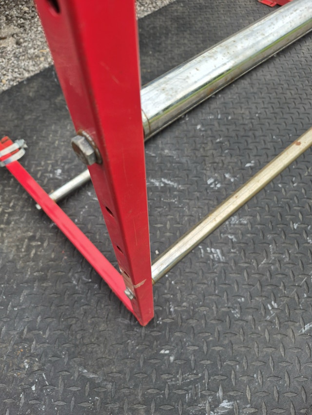 Wall mount Tire Rack Red wheel storage hanging tire loft - photo 5