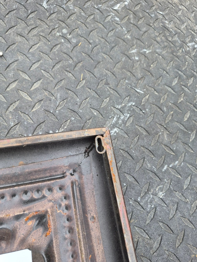 Small mirror dark bronze thick wall mount - photo 5
