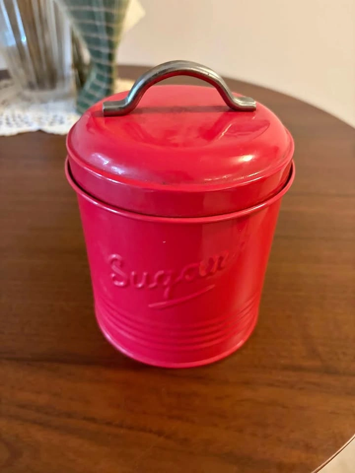 Red Sugar Canister