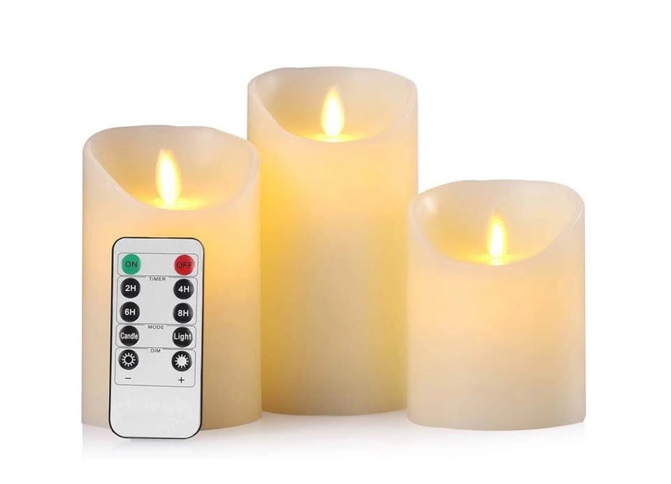 Electric LED Flickering Candle Sets with Remote Control - photo 5