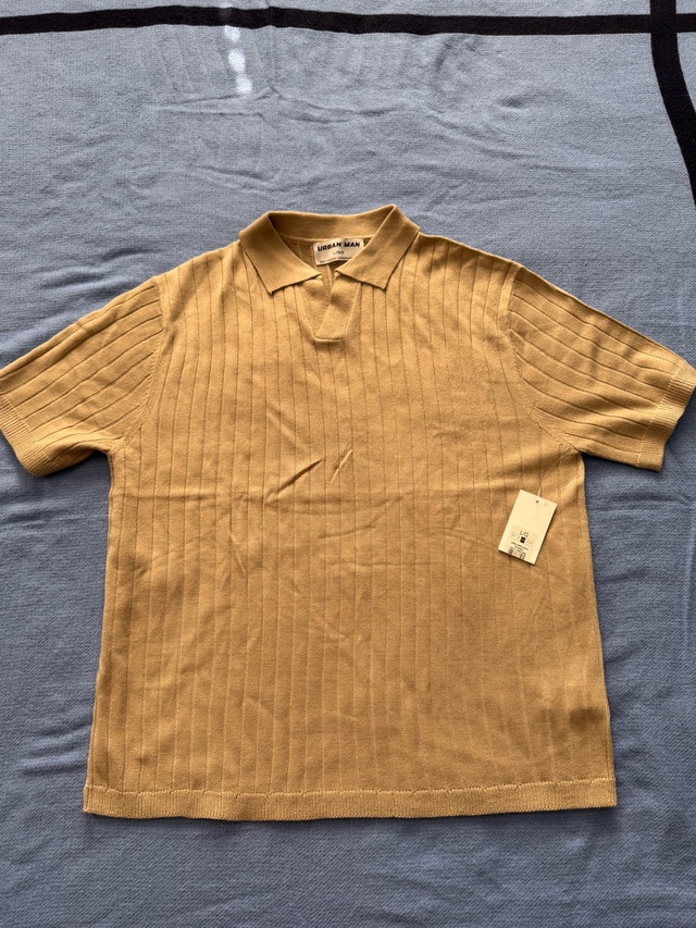 Urban Man Ribbed Knit Polo - photo 3