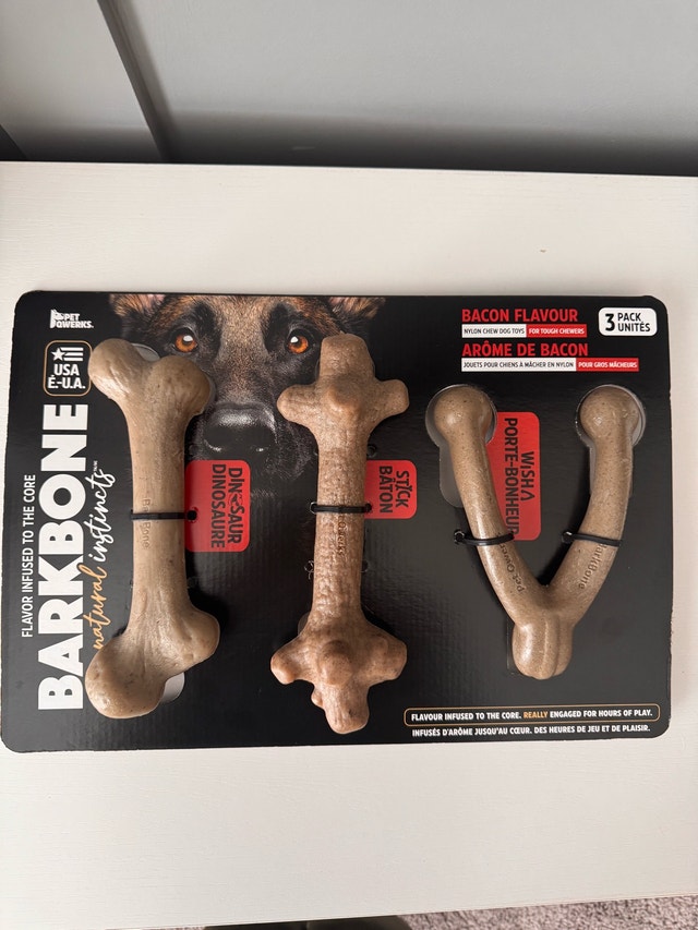 Pet Qwerks BarkBone 3-Pack or Single shape