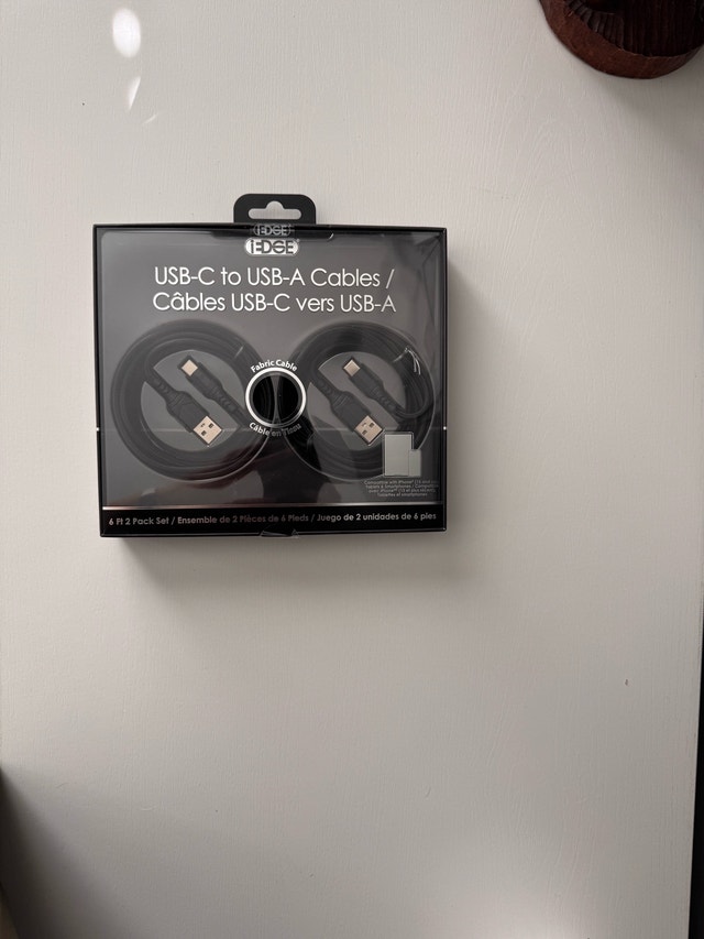 iEdge USB-C to USB-A Cables - new in box - photo 4