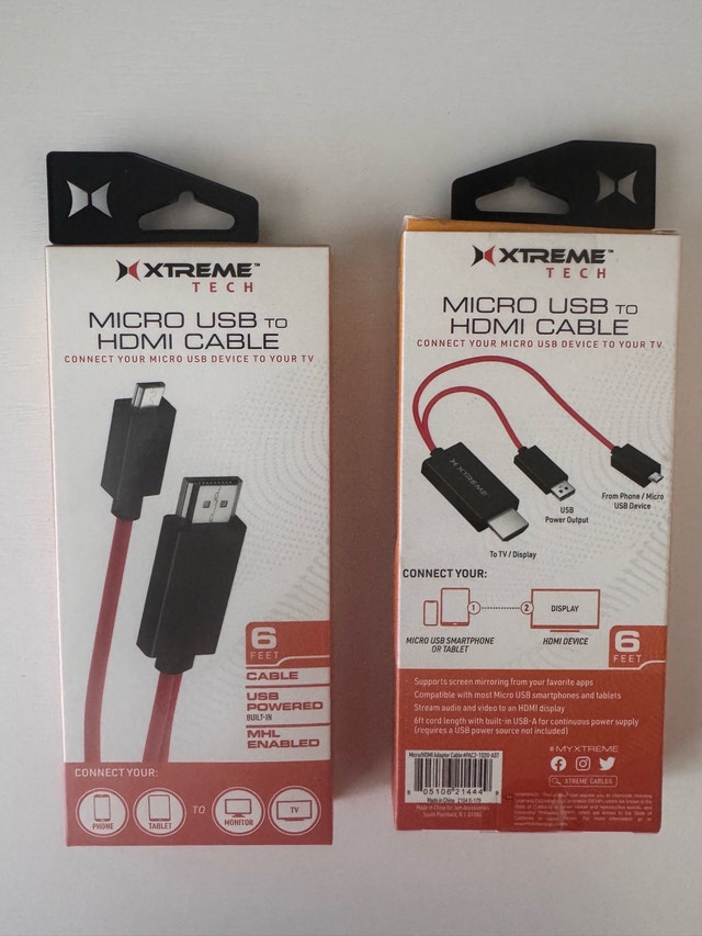 Xtreme Tech Micro USB to HDMI Cable - photo 2