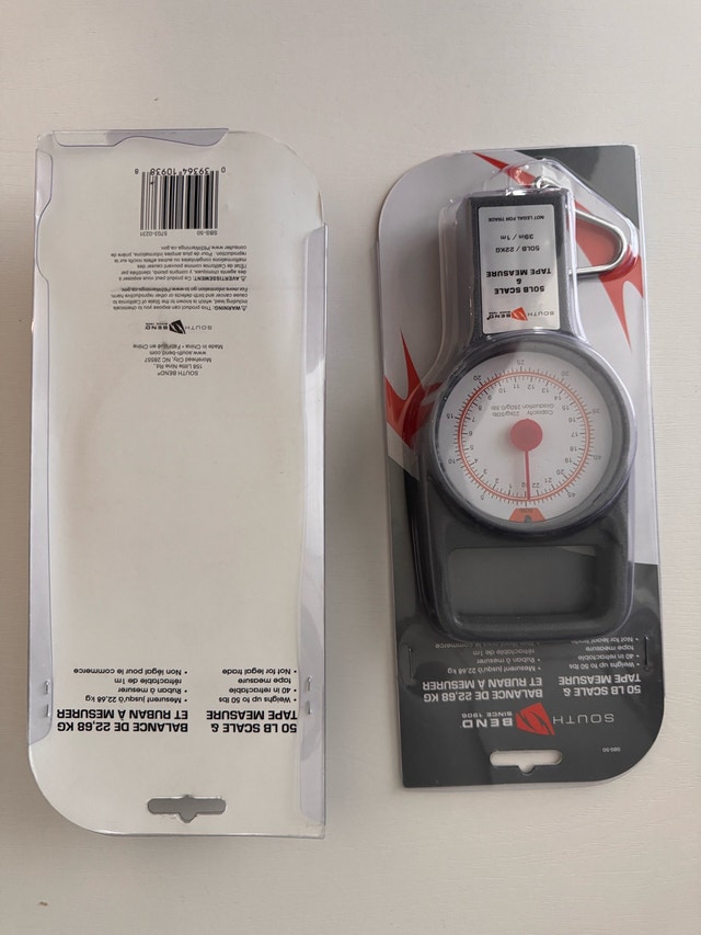 South Bend 50 lb Scale and Tape Measure