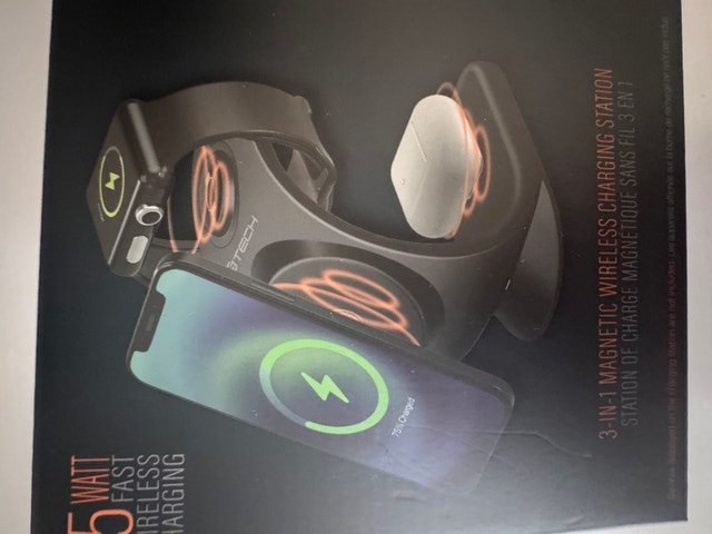 New!! GTech 3-in-1 Magnetic Wireless Charging Station