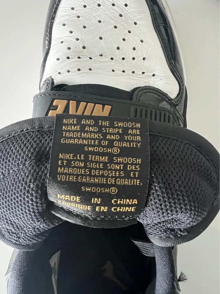 Jordan Legacy 312 Low Black White Gold Sneakers - photo 5