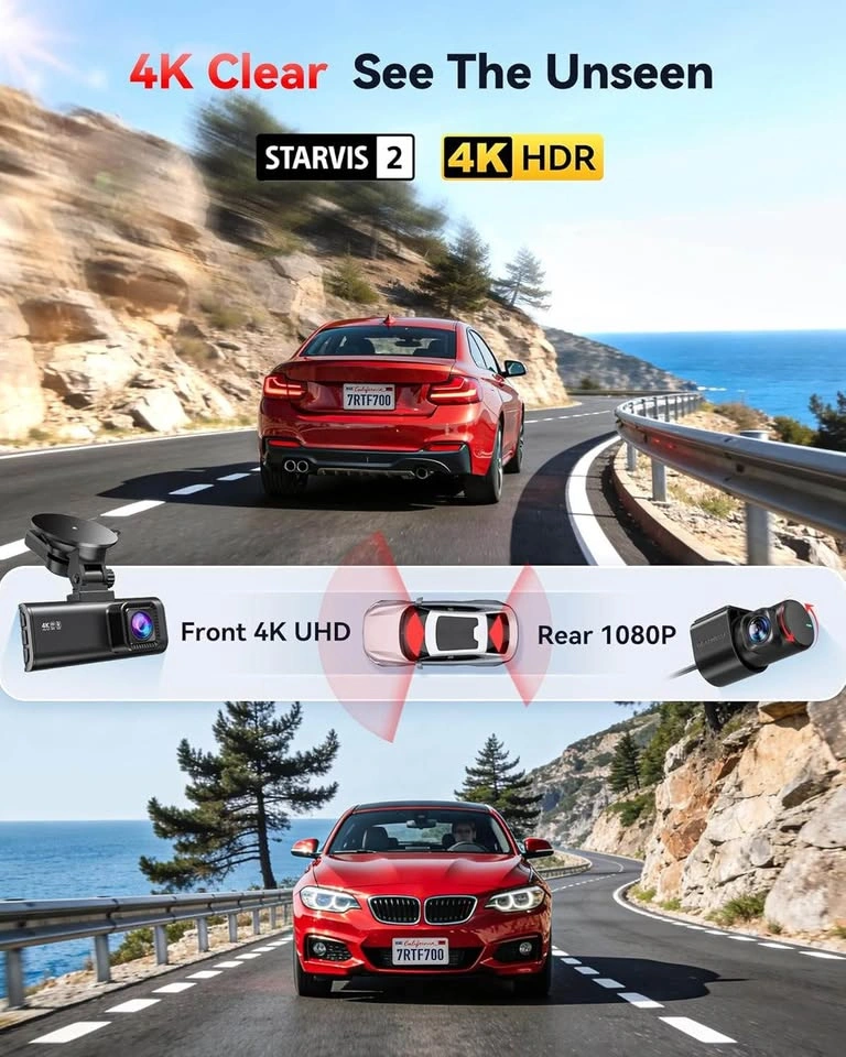 REDTIGER F7NP 4K Dual Dash Cam Front and Rear with GPS - photo 3