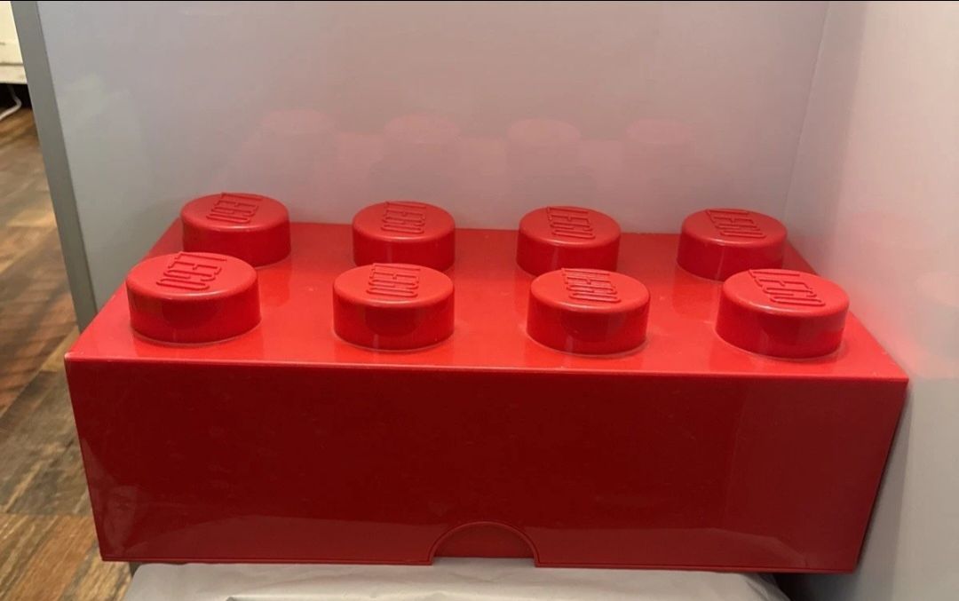 LEGO Large Stackable Storage Brick • 8 Knobs • Red • #4004 - photo 2