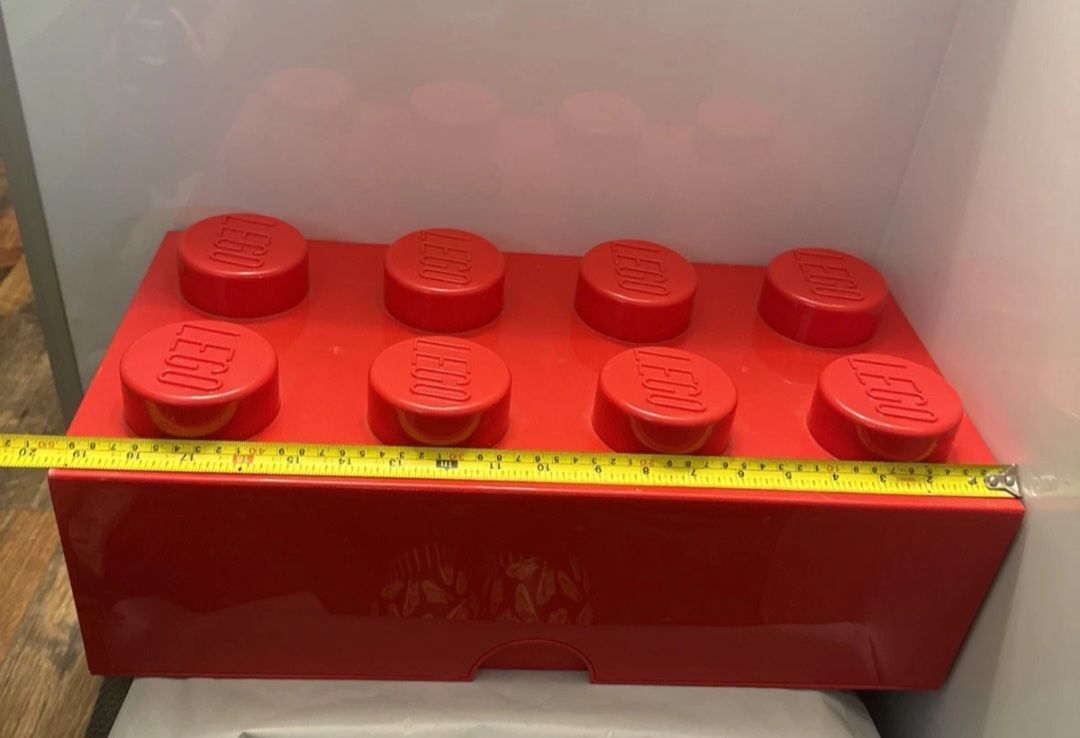 LEGO Large Stackable Storage Brick • 8 Knobs • Red • #4004 - photo 3