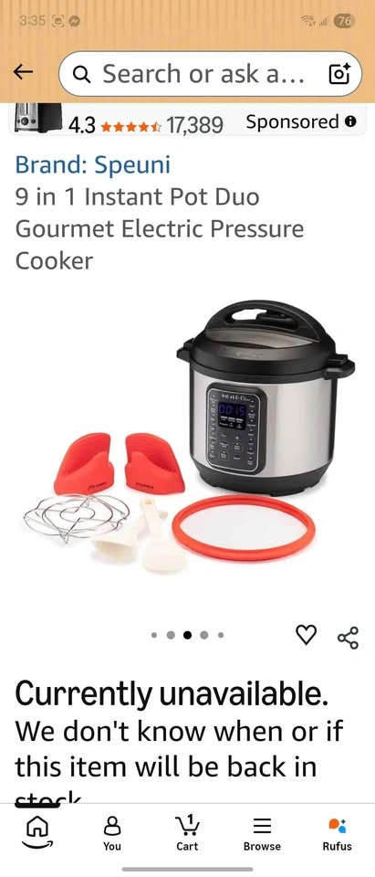 9 in 1 Instant Pot Duo Gourmet Electric Pressure Cooker - photo 3