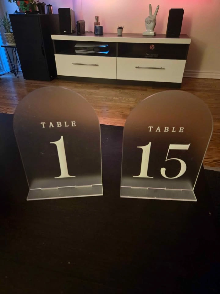 Table Number Signs - photo 2