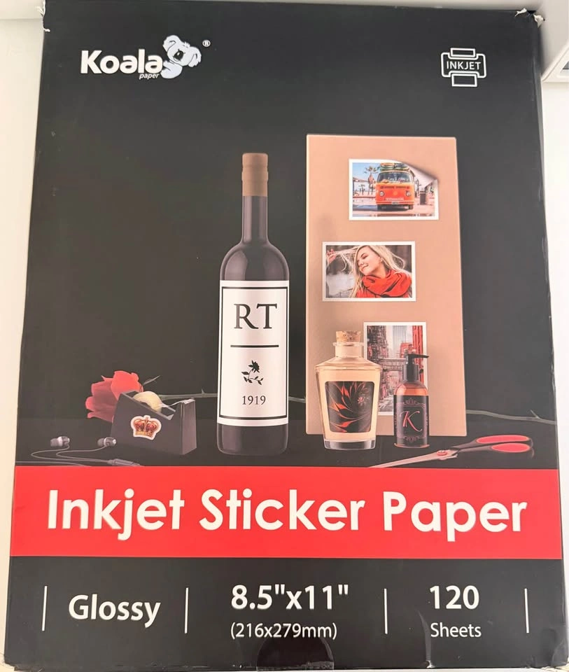 Koala Printable Glossy Sticker Paper for Inkjet Printer-77 sheet - photo 2