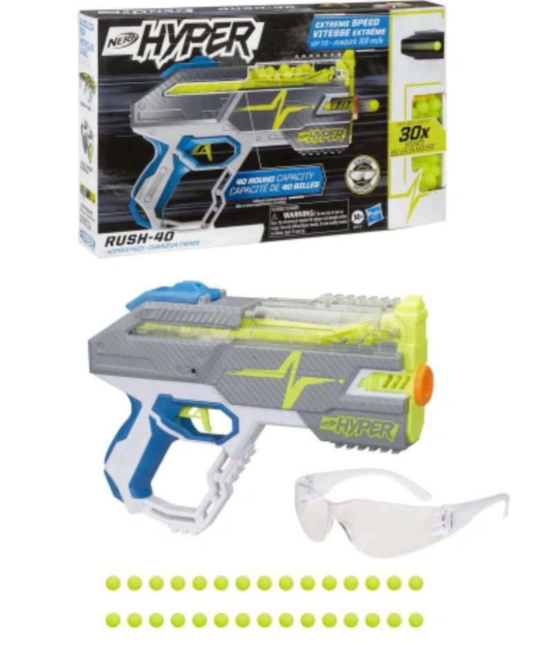 Nerf Hyper Rush-40 Blaster (New in Box) - photo 3