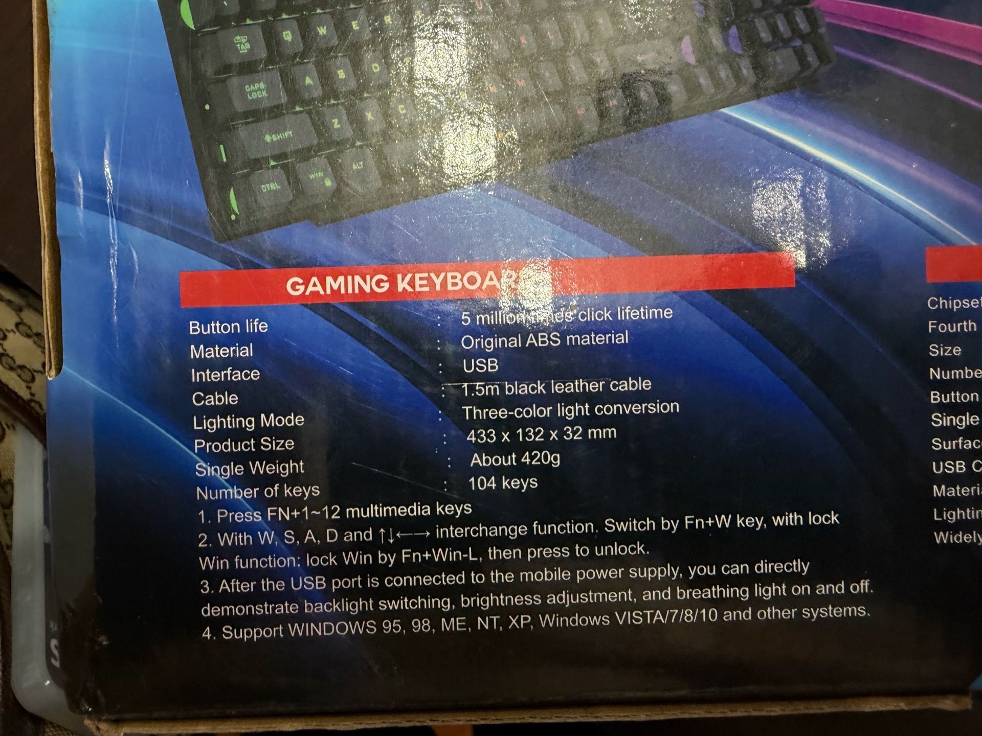 Snpurdiri ST-KM9 Illuminated Wired USB Gaming Combo - photo 2