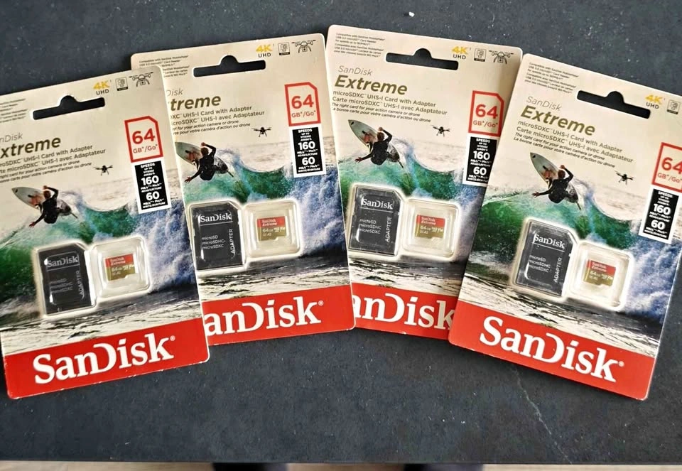 BRAND NEW - SanDisk - 64gb - Suitable for 4k video recording