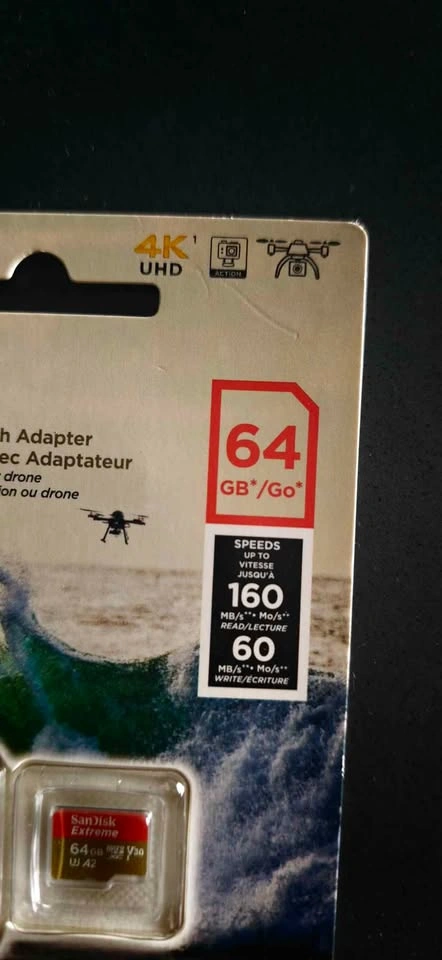 BRAND NEW - SanDisk - 64gb - Suitable for 4k video recording - photo 2