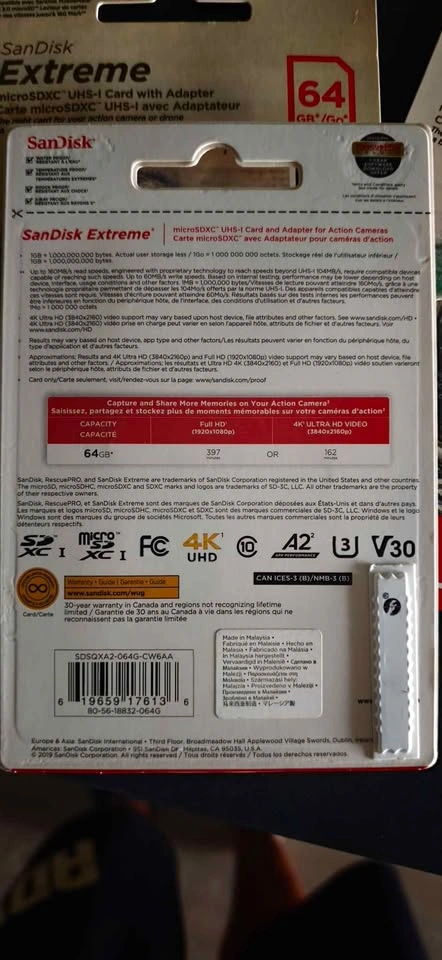 BRAND NEW - SanDisk - 64gb - Suitable for 4k video recording - photo 4