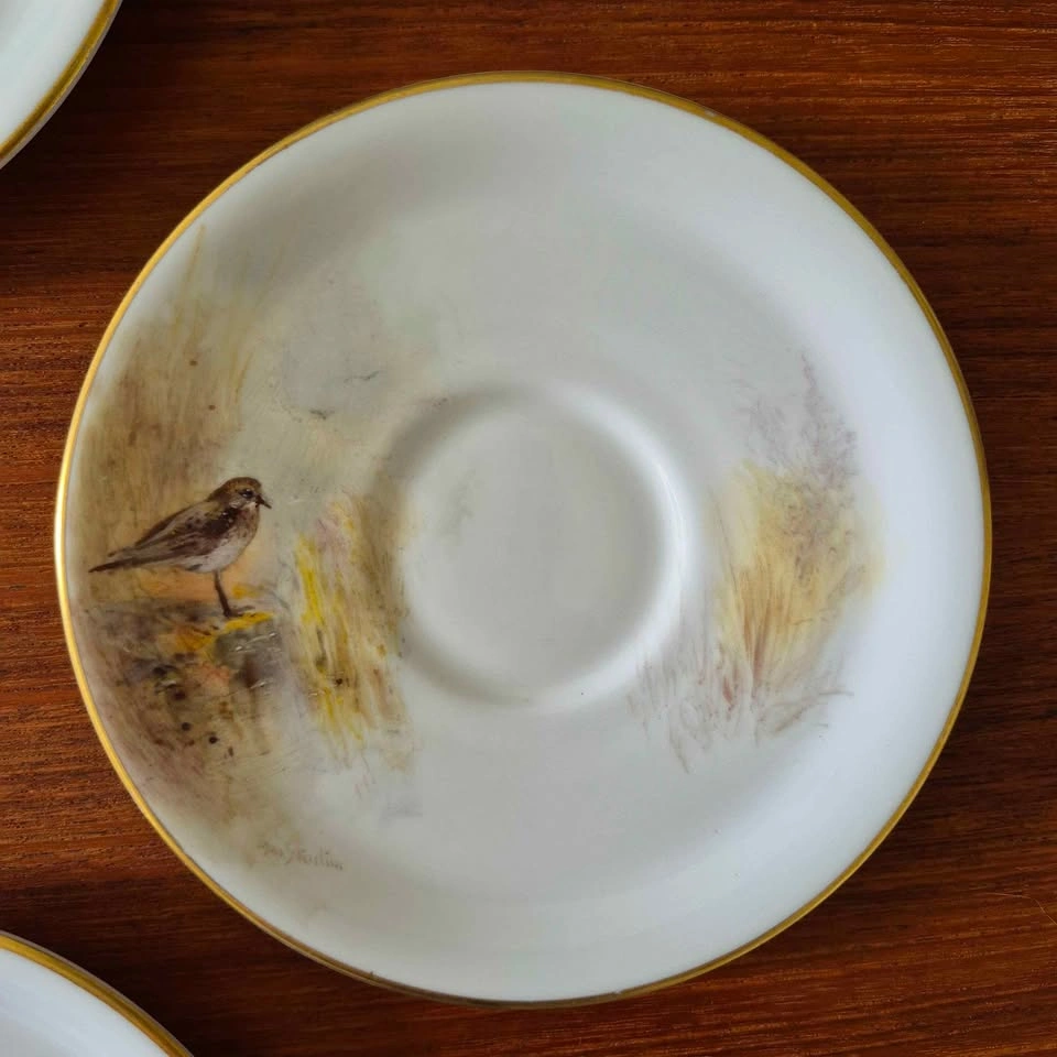 Vintage Hand-painted Porcelain Plates - Royal Worcester, England - photo 3