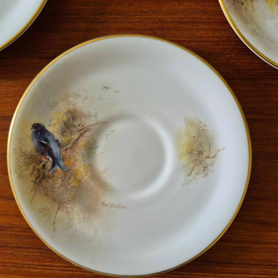 Vintage Hand-painted Porcelain Plates - Royal Worcester, England - photo 4