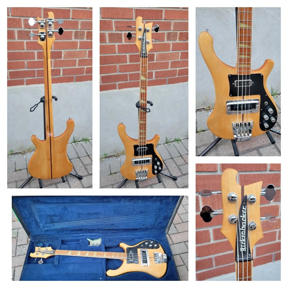 Rickenbacker 4001 Electric Bass Guitar - Natural