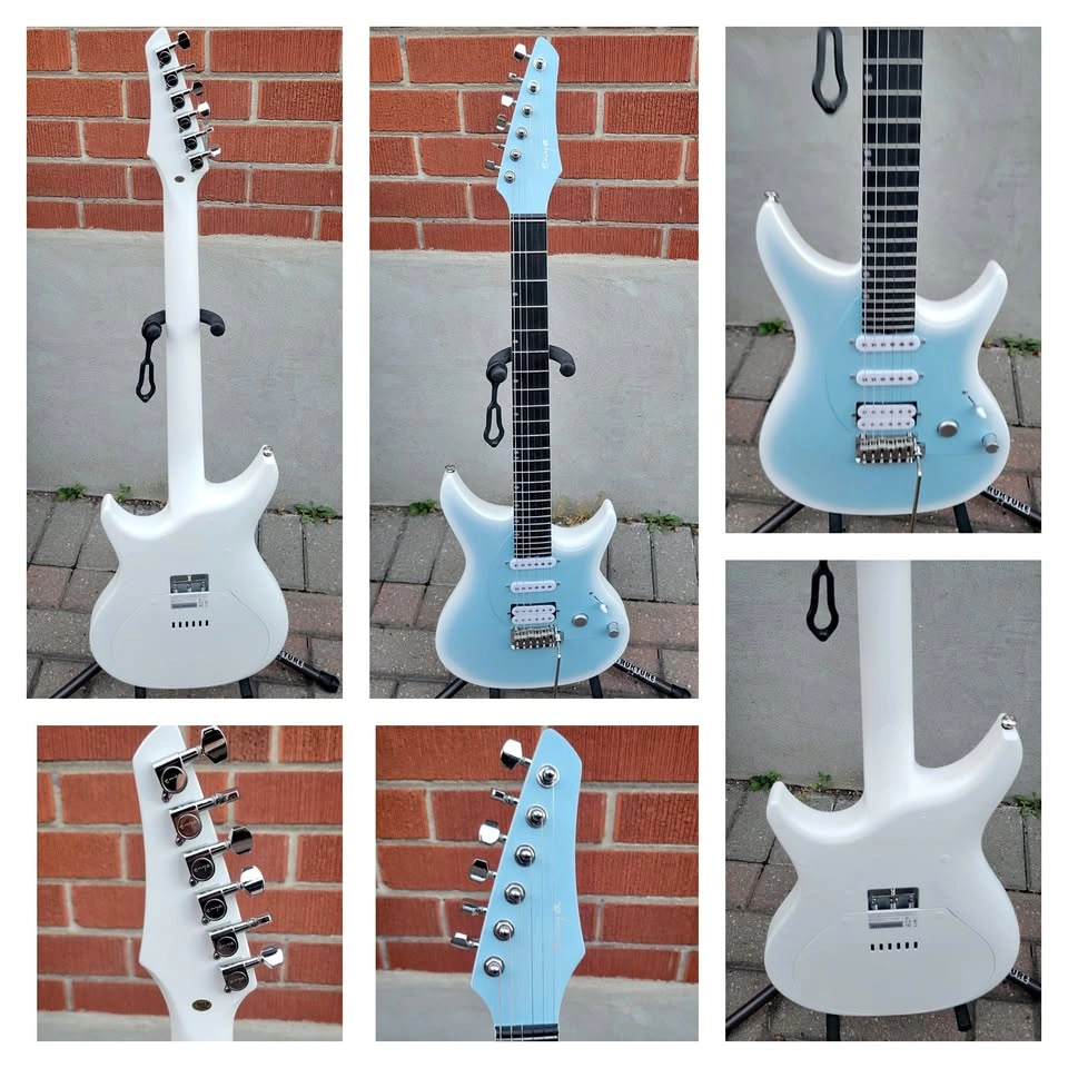$500 Enya Inspire Smart Electric Guitar – Blue
