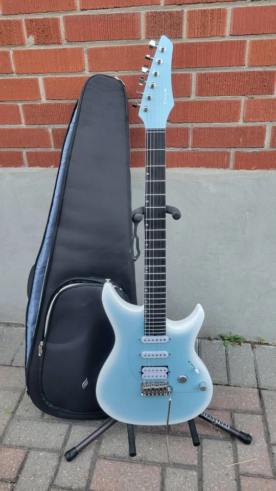 $500 Enya Inspire Smart Electric Guitar – Blue - photo 3