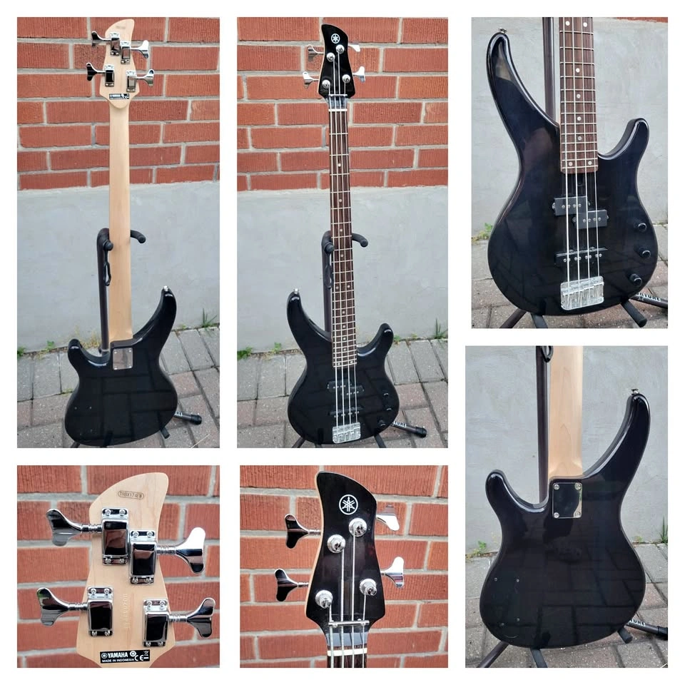 Yamaha TRBX174EW Exotic Wood PJ String Bass – Translucent Black