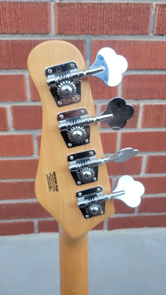 $250 Typhoon Jazz Bass Guitar - Black - photo 5