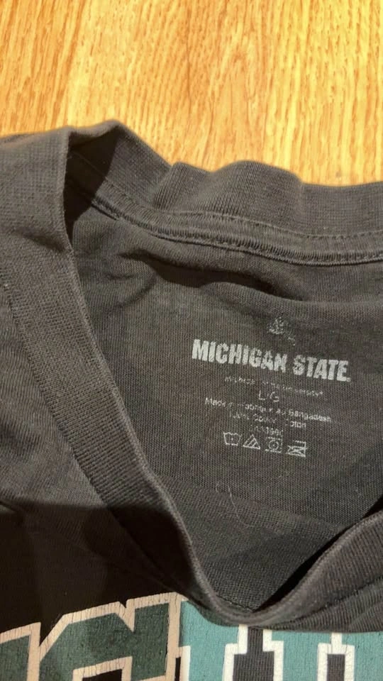 Michigan State Spartans Black T-shirt Large - photo 3