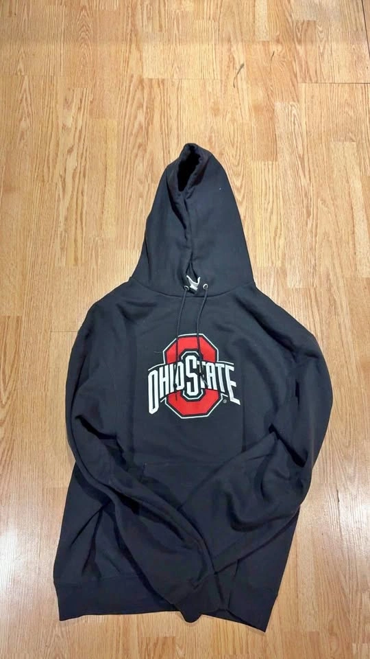 Champion Ohio State Black Hoodie L