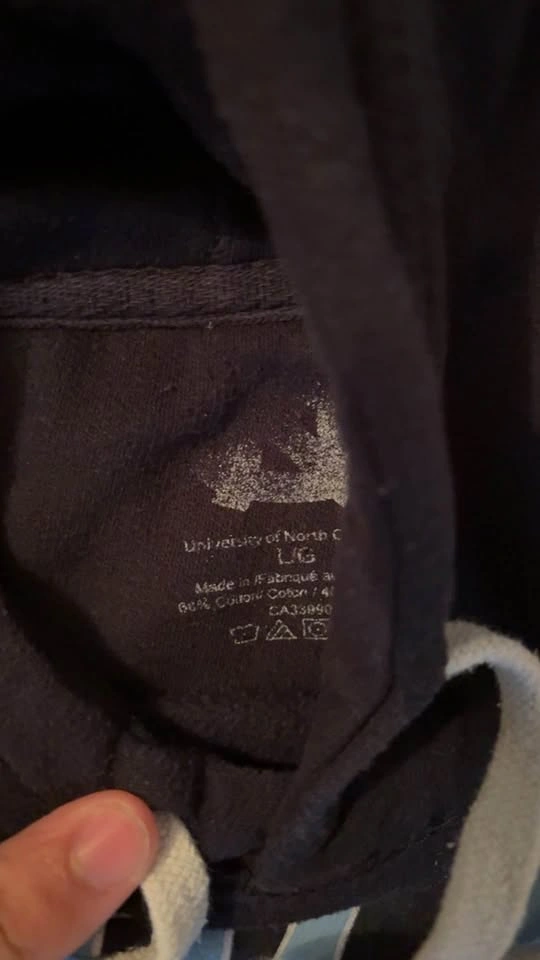 University of North Carolina Carolina Hoodie Large - photo 3