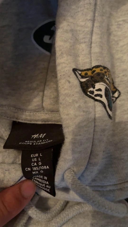 H&M NFL Team Logos Hoodie L - photo 2