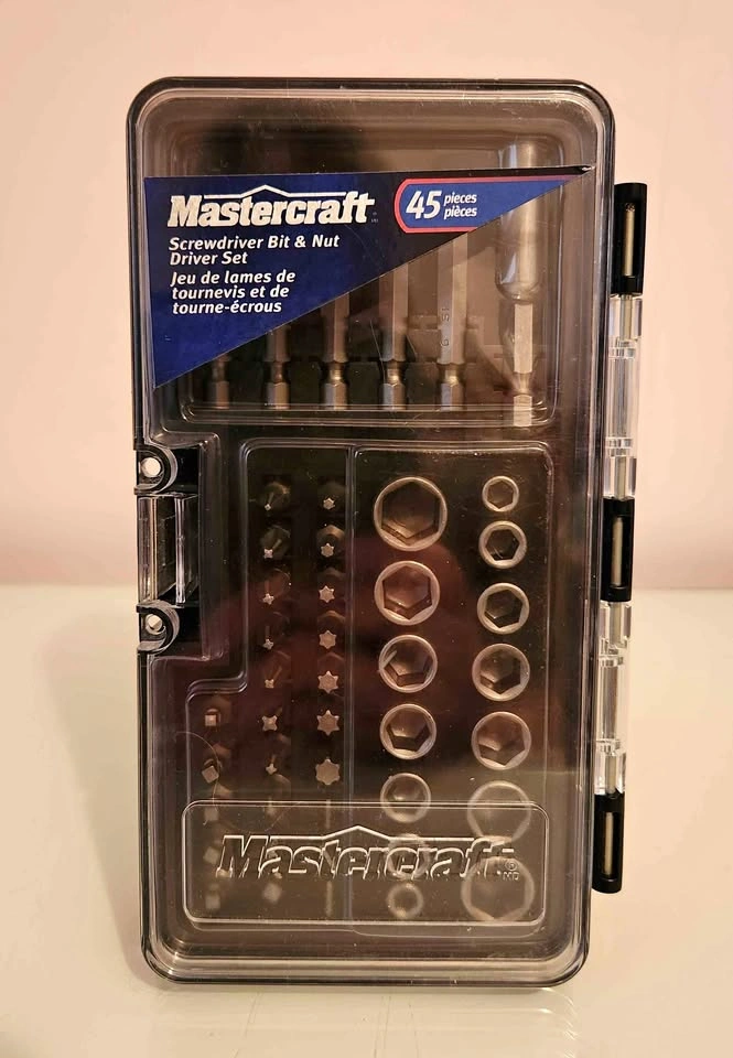 Mastercraft Screwdriver Bit & Nut Driver Set (45 pieces)