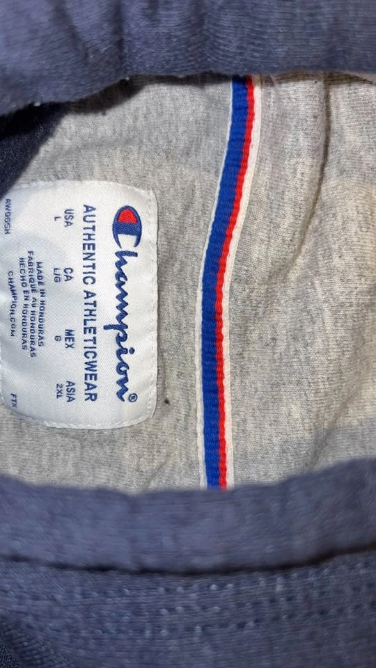 Champion Dark Blue Hoodie Size L - photo 2